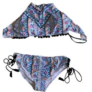 NWOT: No Boundaries womens 3X two piece swimsuit